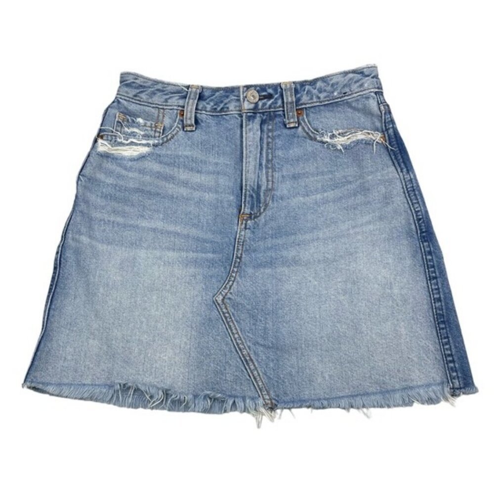 Abercrombie & Fitch Zoe Natural Rise Vintage A-Line Skirt Size 24 - Picture 2 of 4